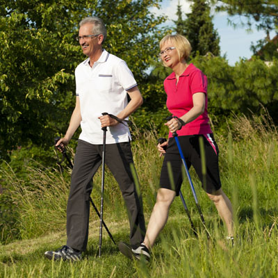 Nordic-walking przy Ośrodku Grzybek